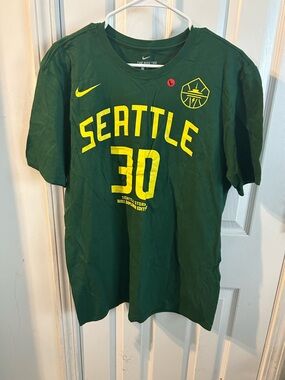 Nike Seattle Green & Yellow Basketball Tee